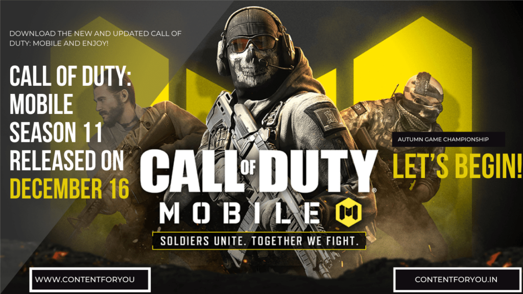 Call of Duty Mobile Season 11 Released on December 16