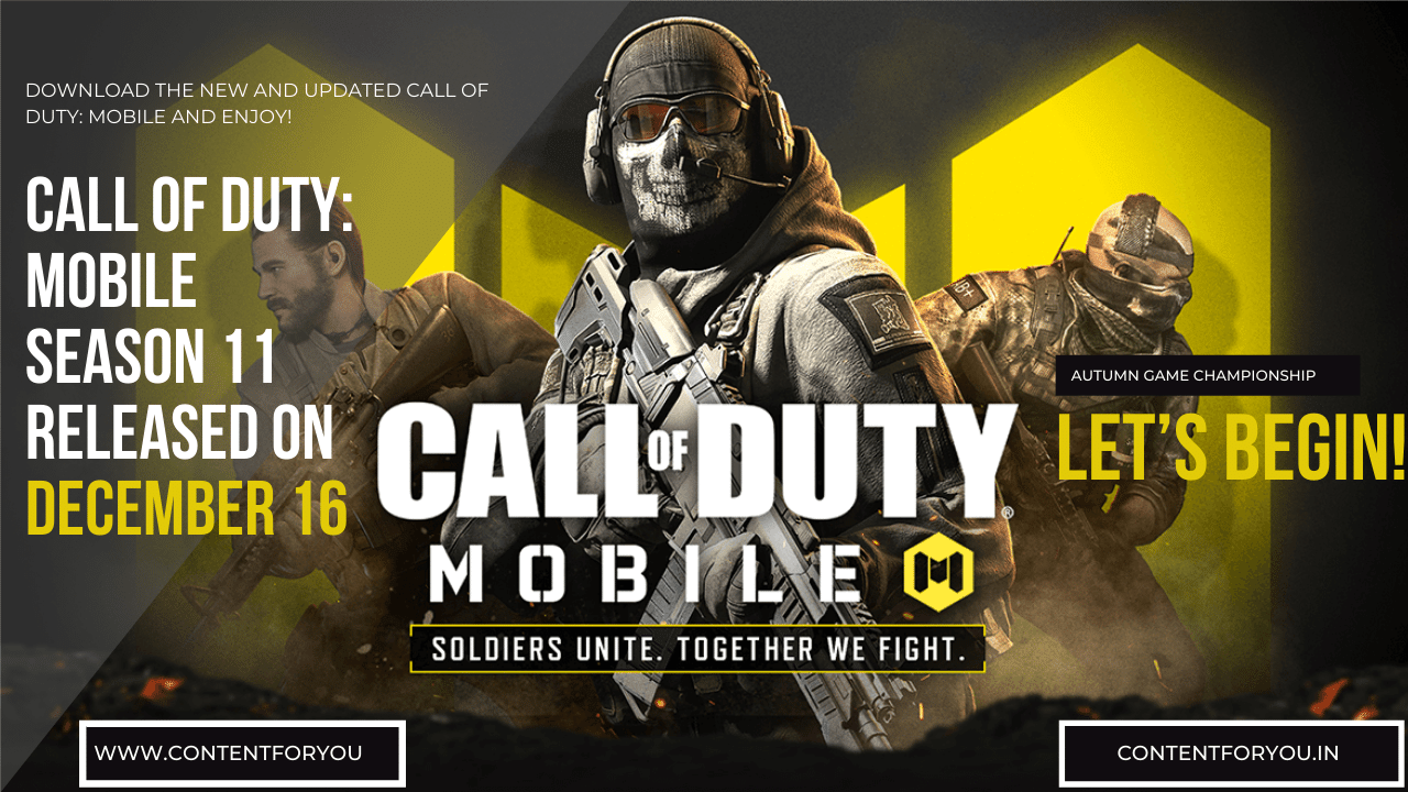 Call of Duty Mobile Season 11 Released on December 16